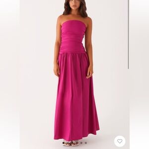 Peppermayo Carmel Maxi Dress -Fuchsia